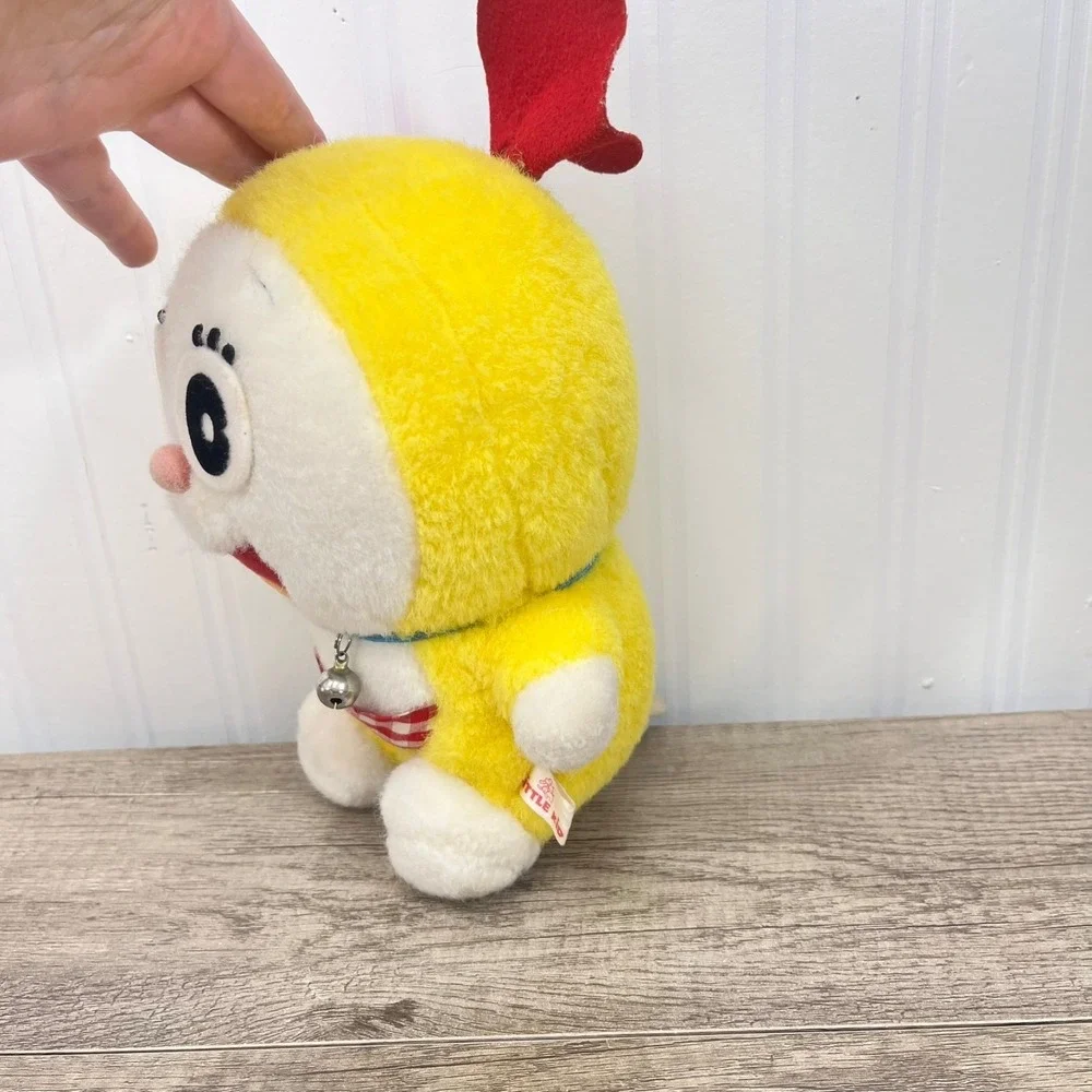 Bandai Dorami Doraemon Vintage Fuzzy Plush Toy Japan 1991‎ Doll Yellow Cat 8.5
